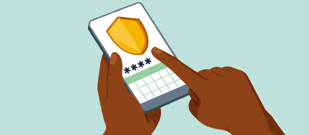 Phone with verification code